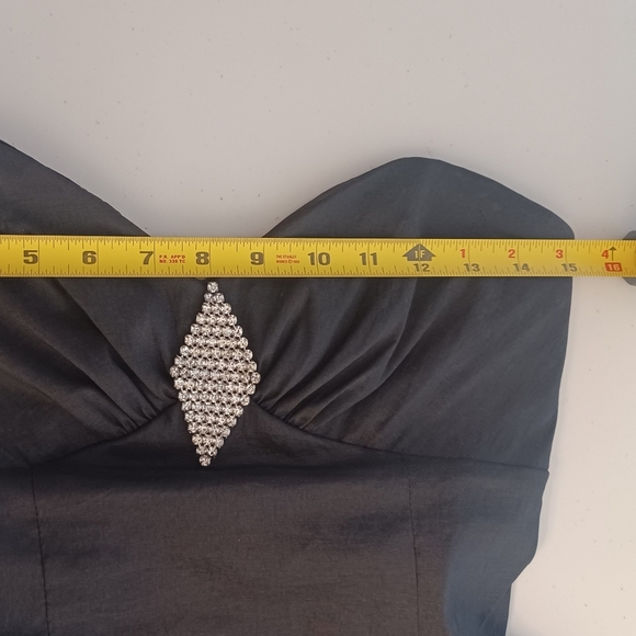 Gunne Sax Vintage Evening Y2K Bubble Hem Strapless Short Dress - Picture 14 of 16